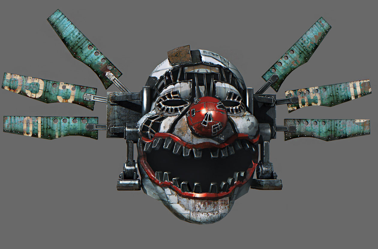 Clown Face Art from Batman: Arkham Origins