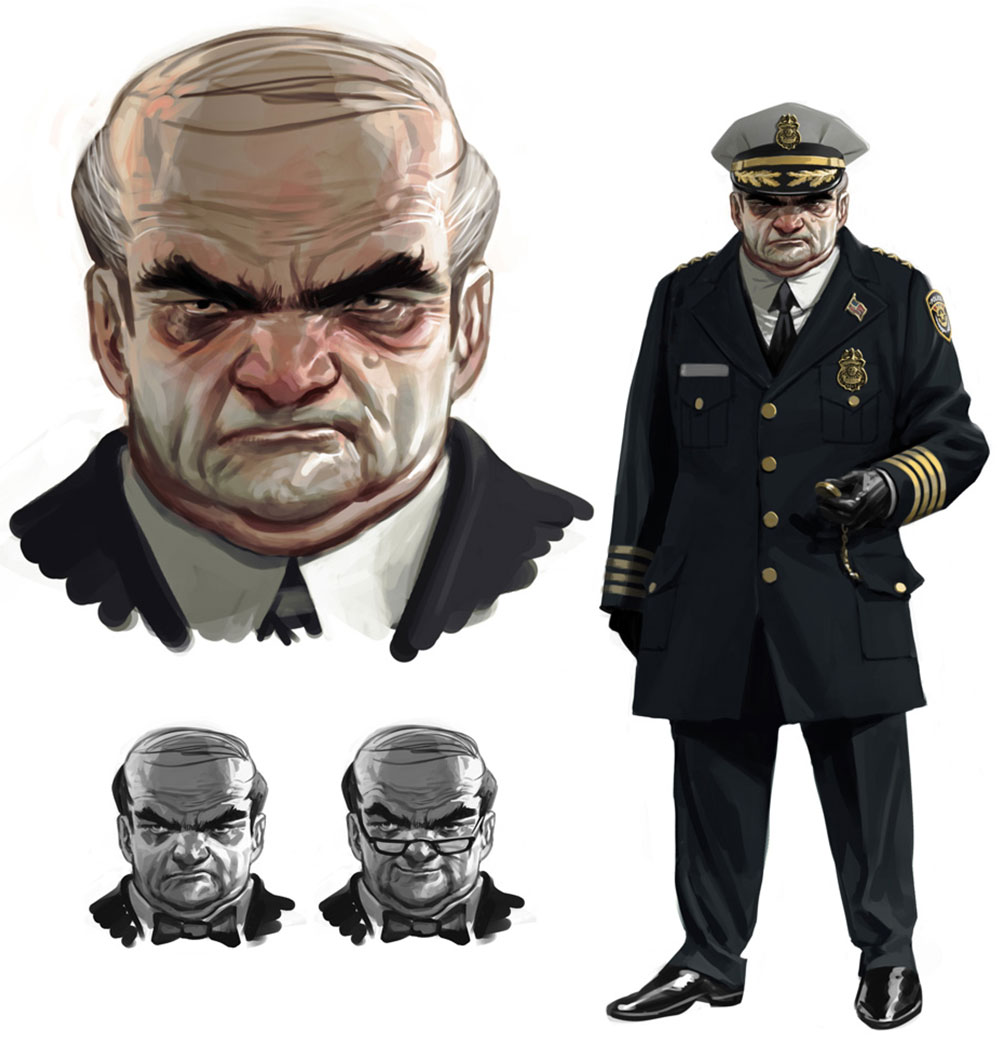 Commissioner Loeb Art from Batman: Arkham Origins