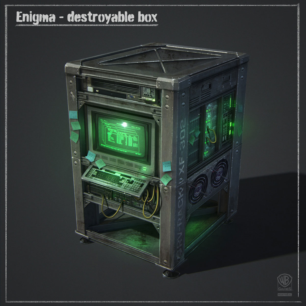Enigma Destroyable Box Art from Batman: Arkham Origins