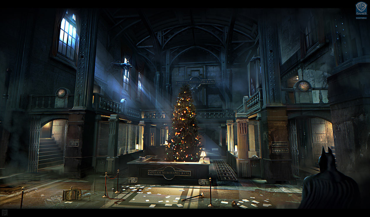 Gotham Bank Art from Batman: Arkham Origins