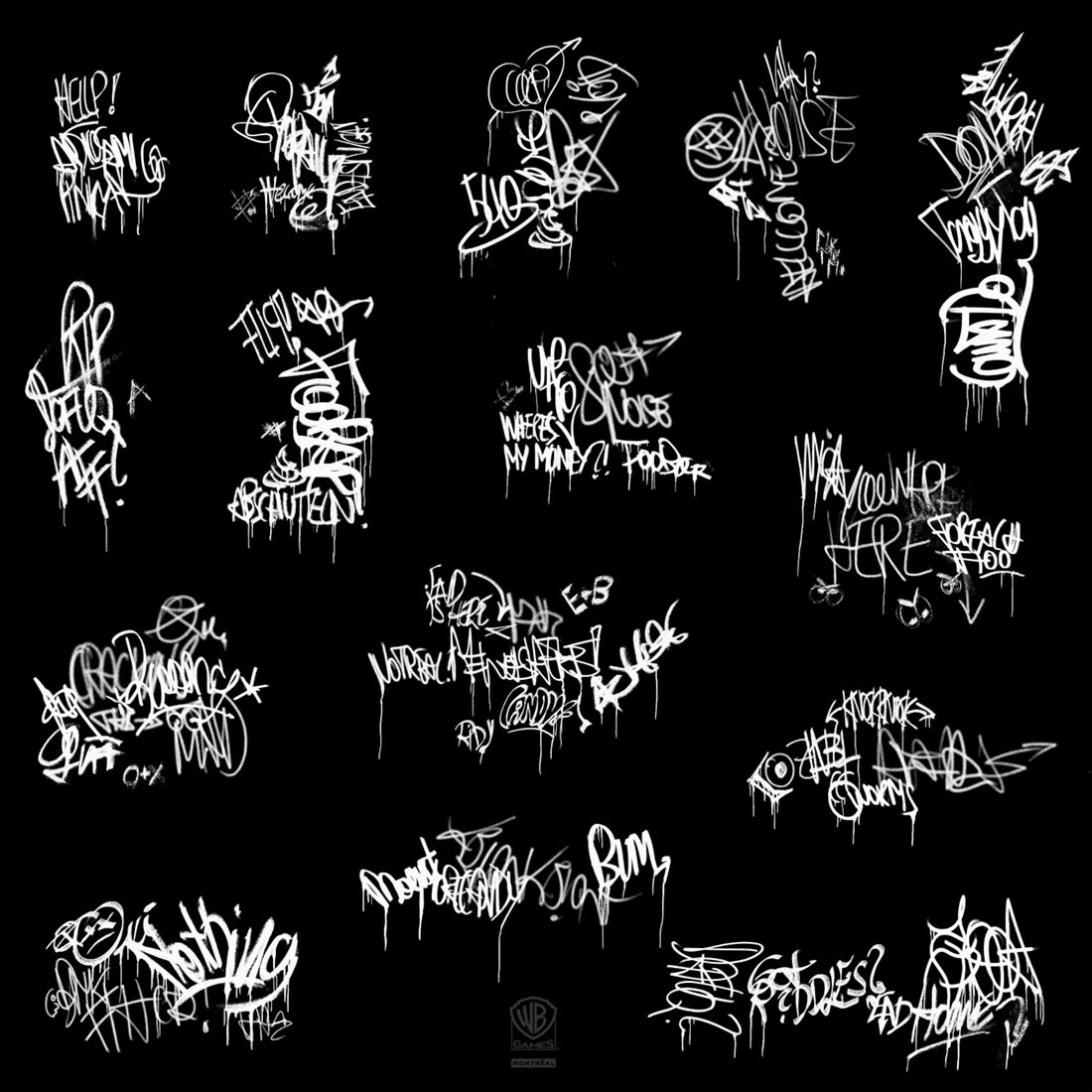 Graffiti Art from Batman: Arkham Origins