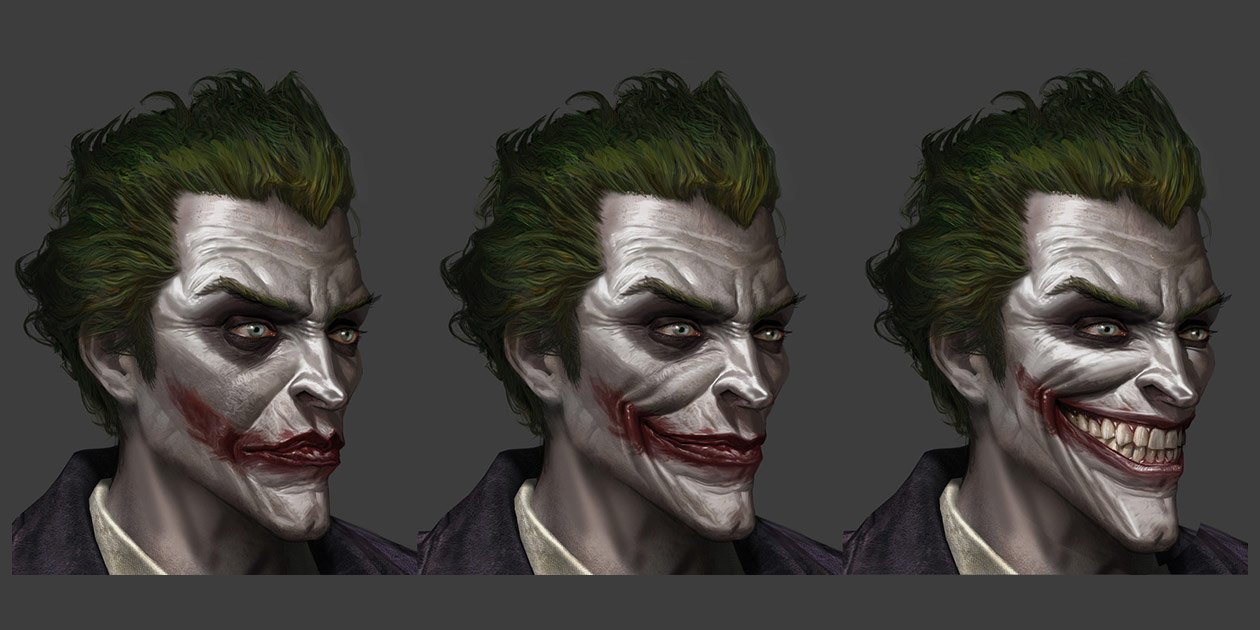 Joker Paintover Art from Batman: Arkham Origins