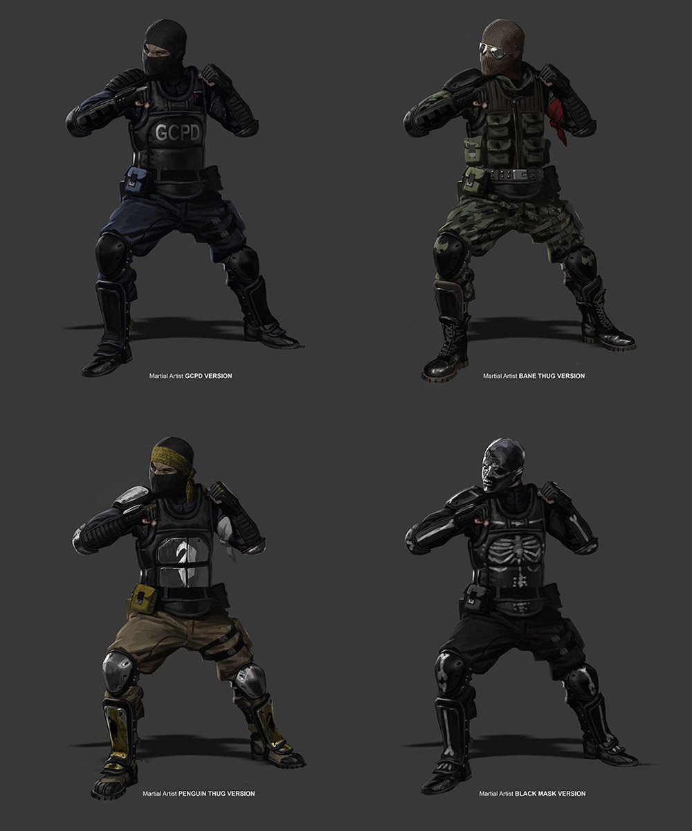 Martial Artists Art from Batman: Arkham Origins