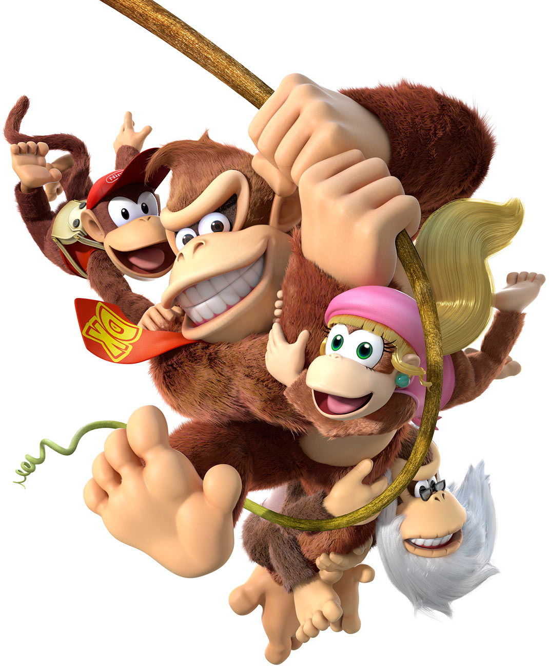 Kongs Swinging Art from Donkey Kong Country: Tropical Freeze