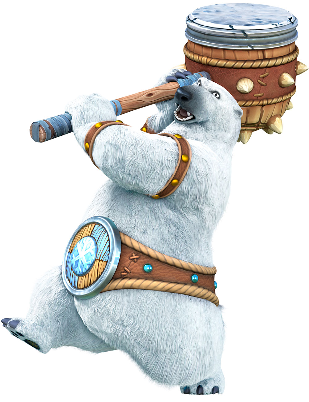 Polar Bear Boss Art from Donkey Kong Country: Tropical Freeze