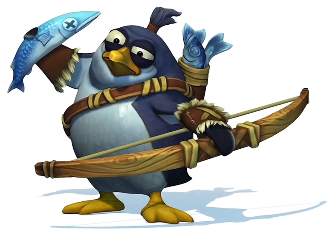 Snowmad Archer Penguin Art from Donkey Kong Country: Tropical Freeze