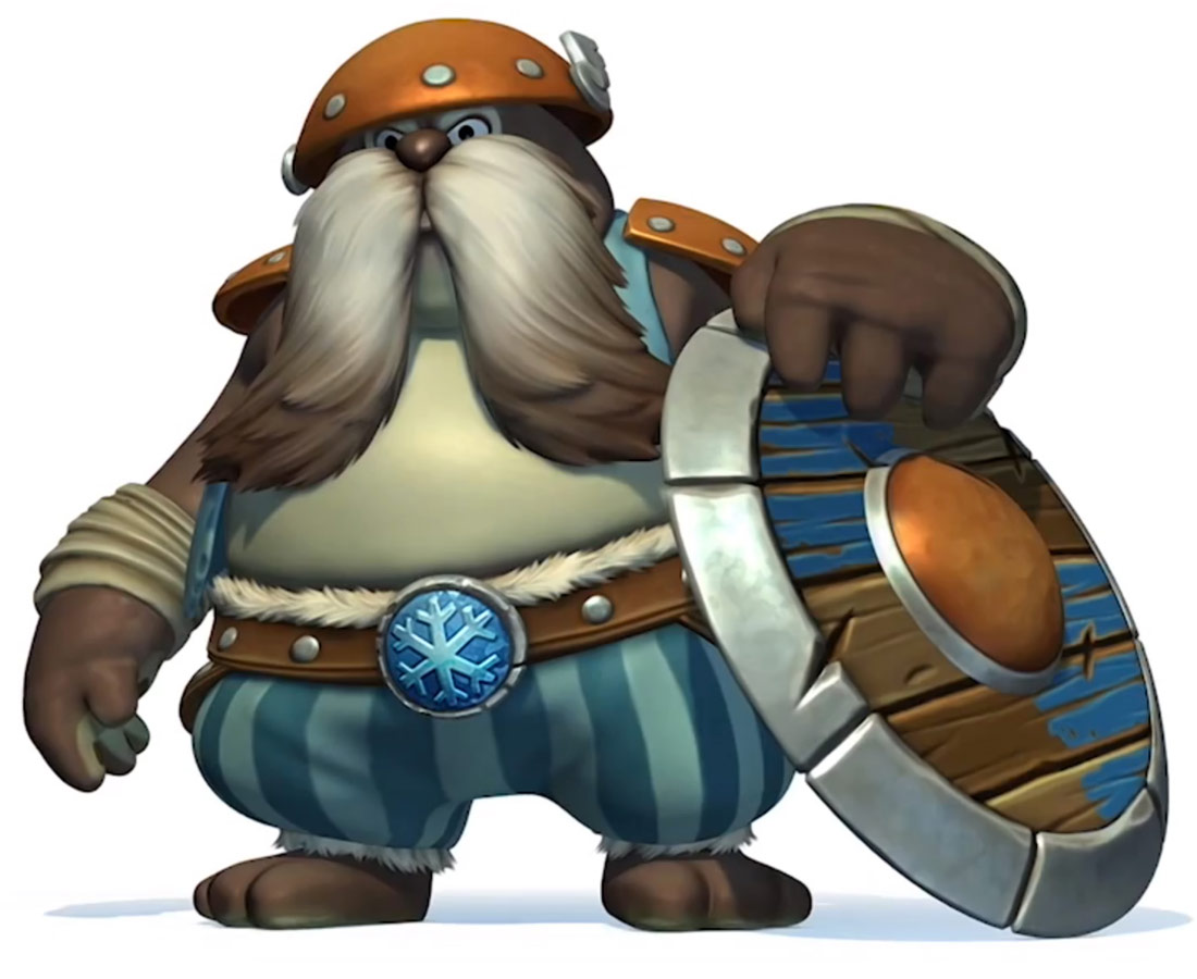 Snowmad Burly Walrus Art from Donkey Kong Country: Tropical Freeze