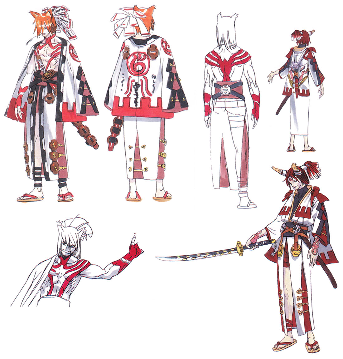 Izuna Costume Concept Art from Guilty Gear 2: Overture