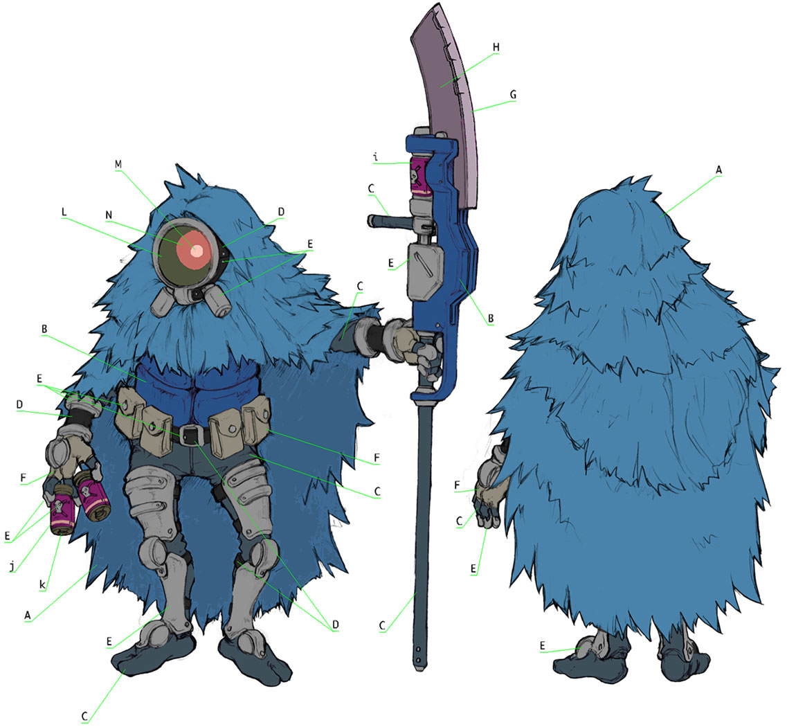 Bounty Hunter Art from Guilty Gear Vastedge XT