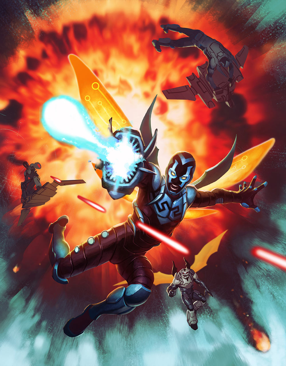 Blue Beetle Art from Infinite Crisis