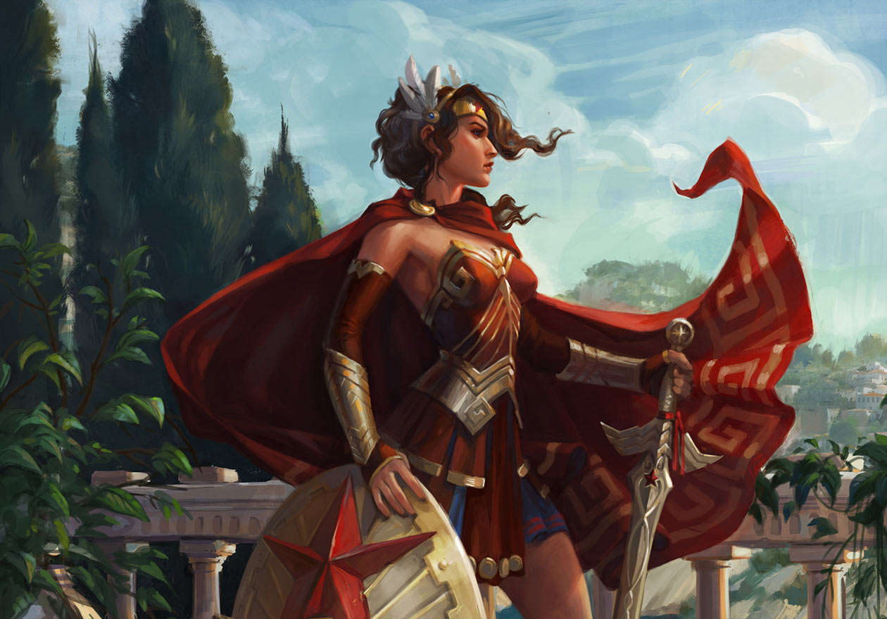 Goddess of War Wonder Woman Art from Infinite Crisis