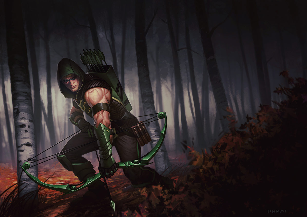Green Arrow Art from Infinite Crisis