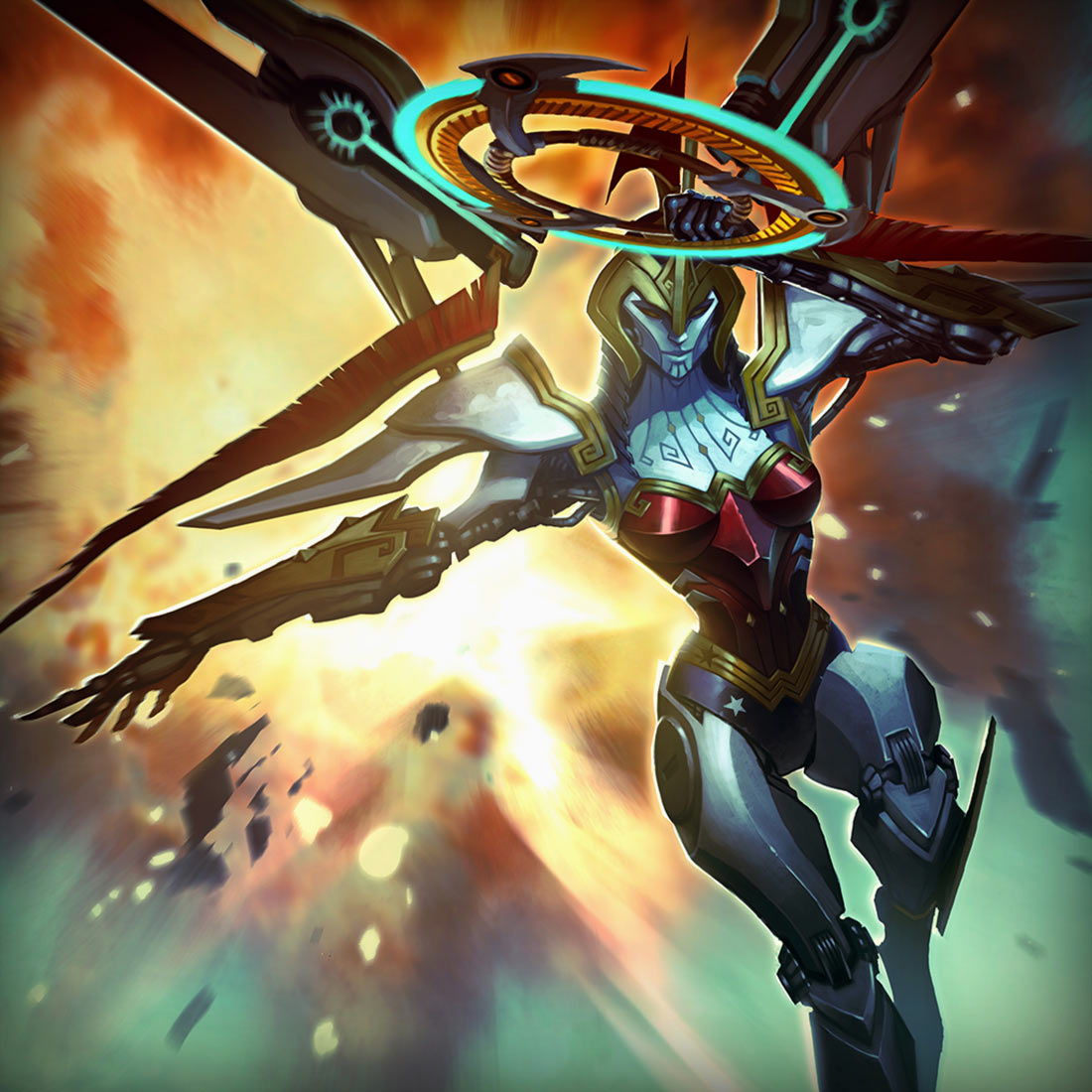 Mecha Wonder Woman Art from Infinite Crisis