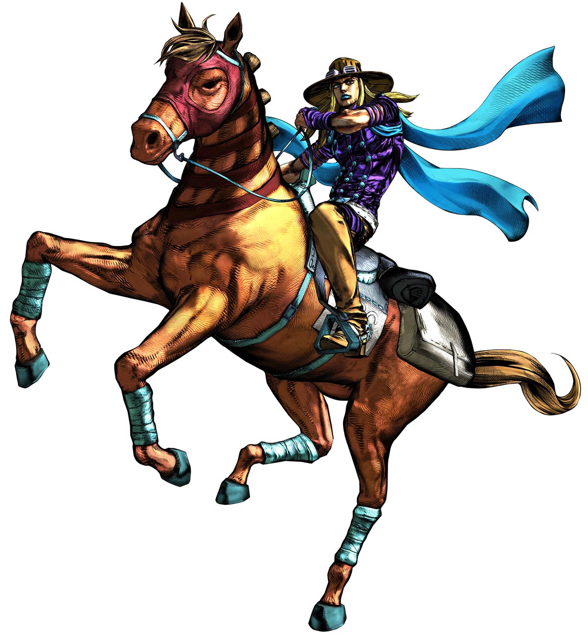 Gyro & Valkyrie Art from JoJo's Bizarre Adventure: All Star Battle