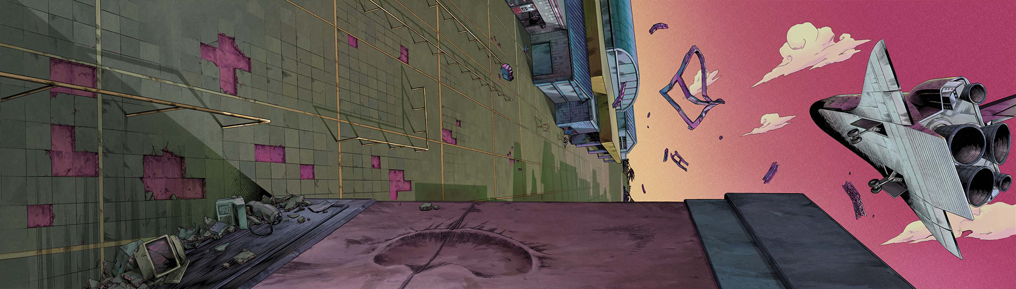 Kennedy Space Center Stage Art from JoJo's Bizarre Adventure: All Star Battle