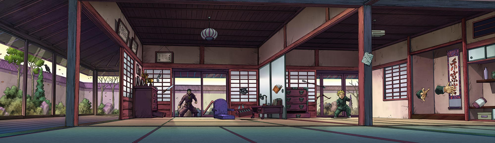 Kira's House Stage Art from JoJo's Bizarre Adventure: All Star Battle