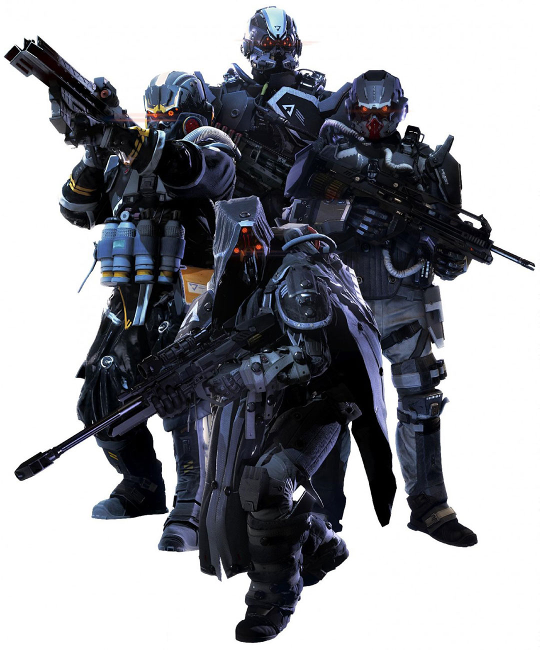 Helghast Soldiers Art from Killzone: Shadow Fall