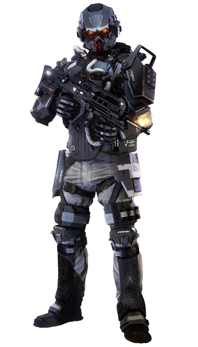 Helghast Art from Killzone: Shadow Fall