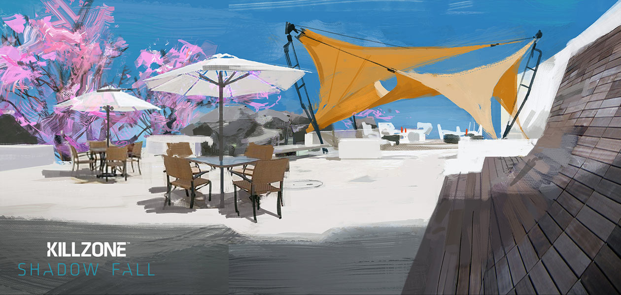 Sun Decks Art from Killzone: Shadow Fall