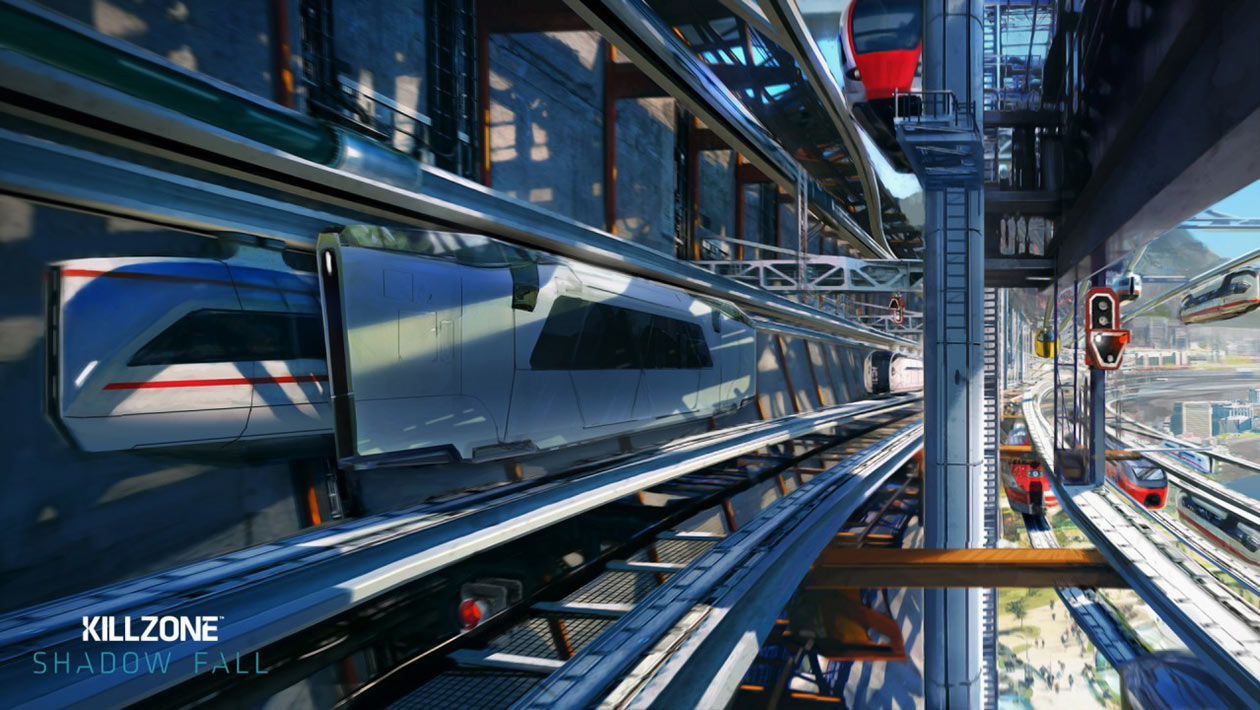 Train Art from Killzone: Shadow Fall