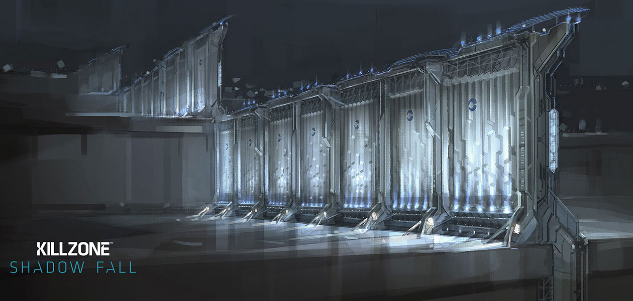 Wall Concept Art from Killzone: Shadow Fall