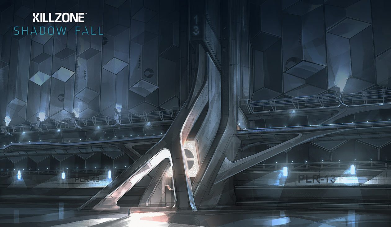 Wall Detail Art from Killzone: Shadow Fall