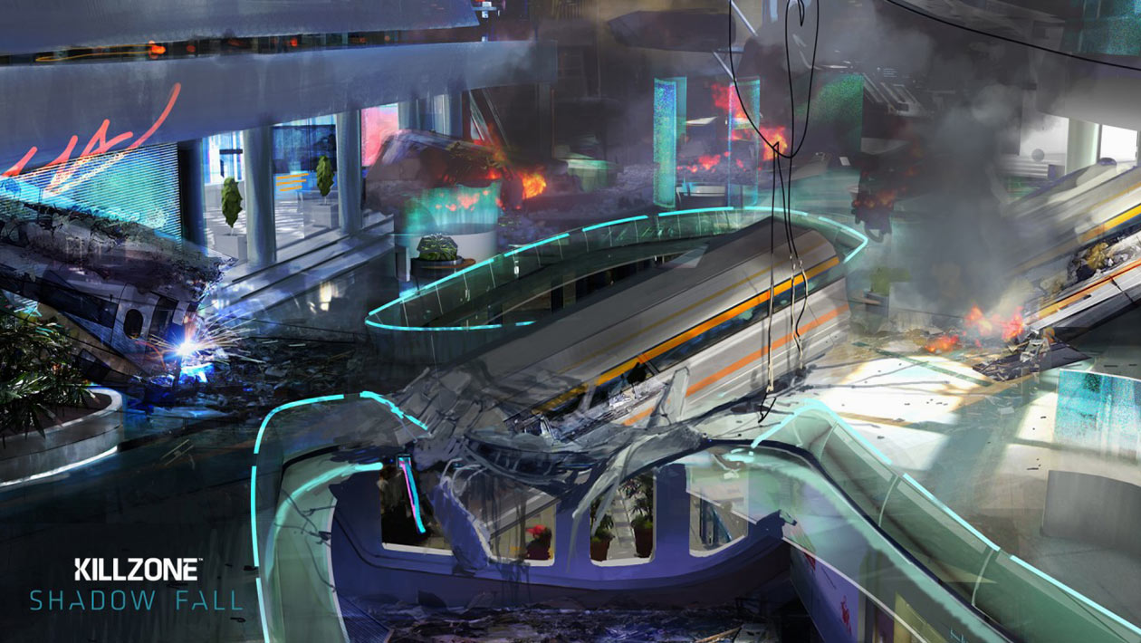 Wreckage Art from Killzone: Shadow Fall