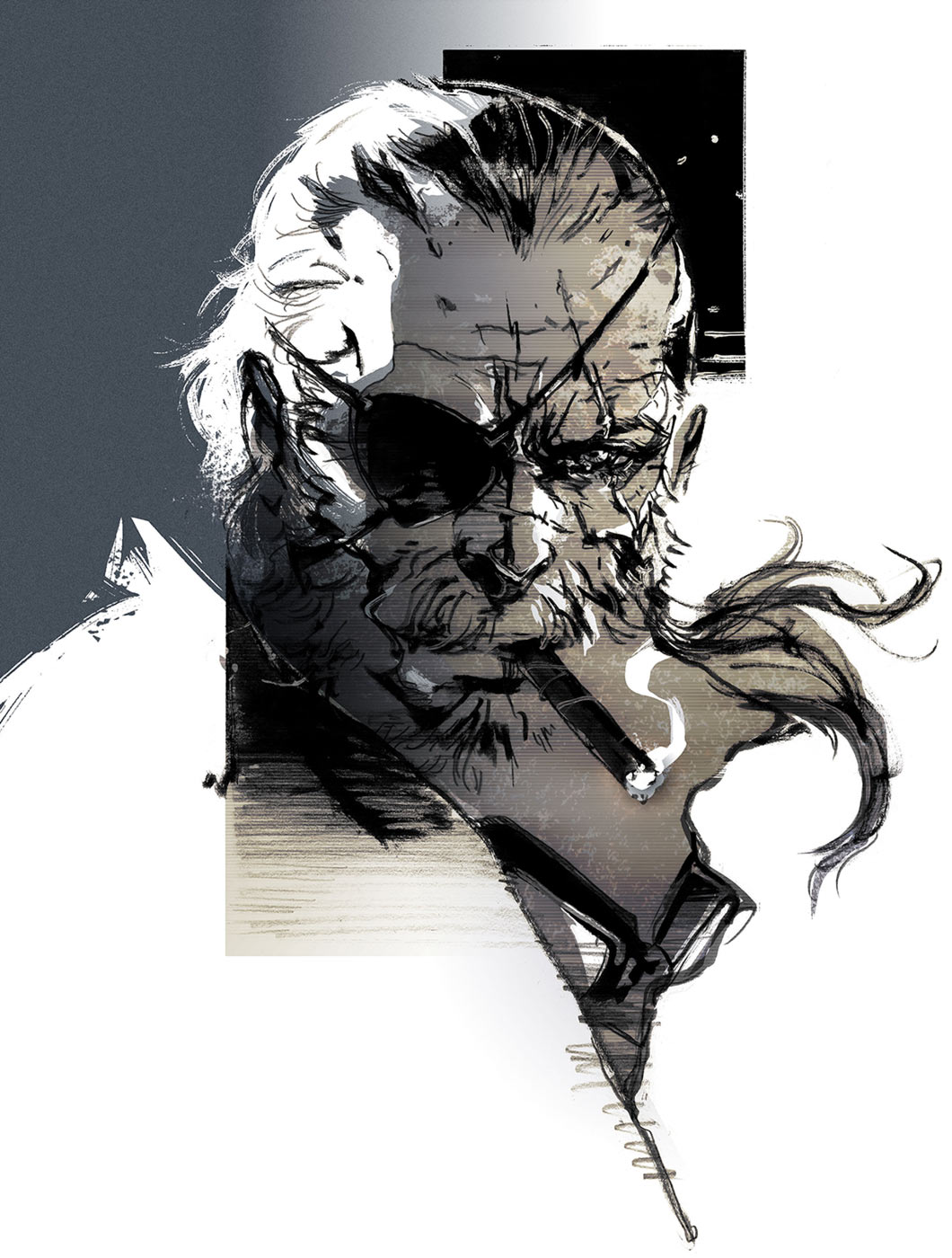 Big Boss Portrait Art from Metal Gear Solid V