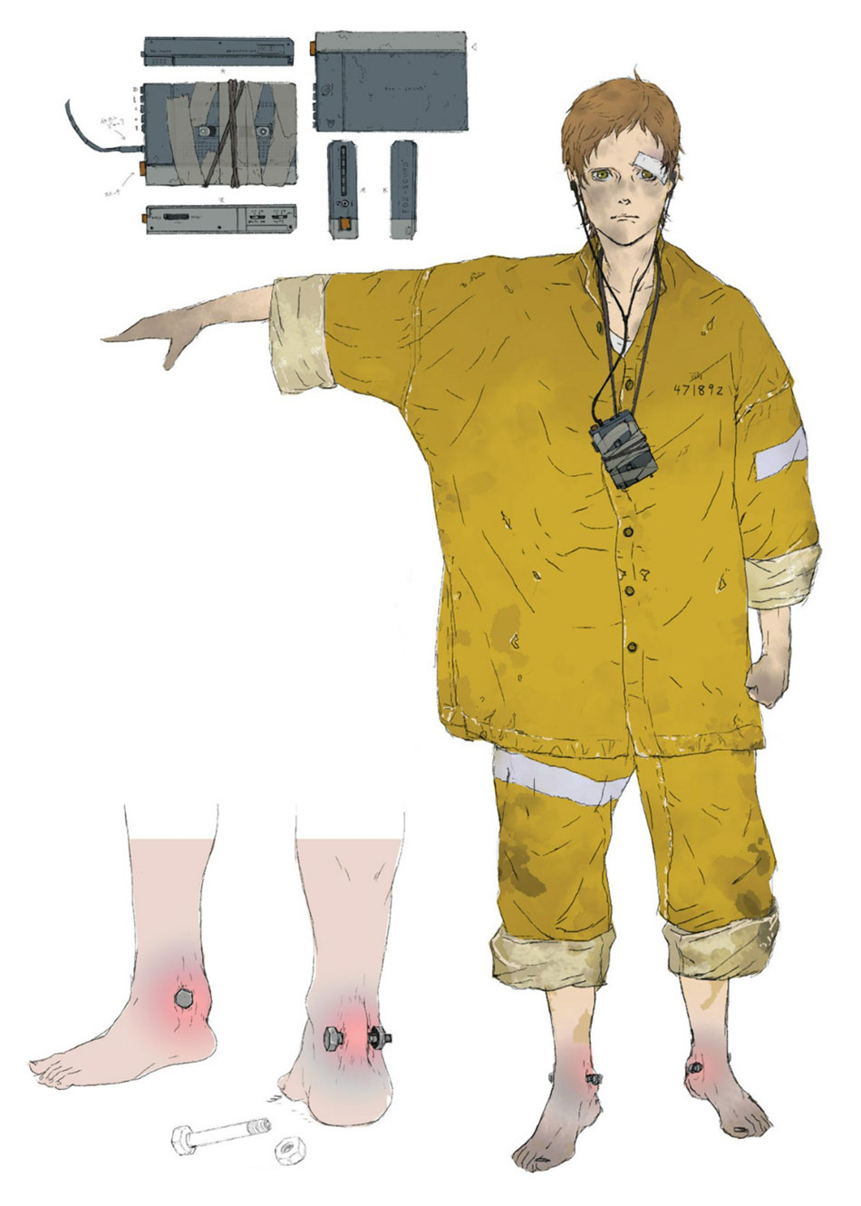 Chico Concept Art from Metal Gear Solid V