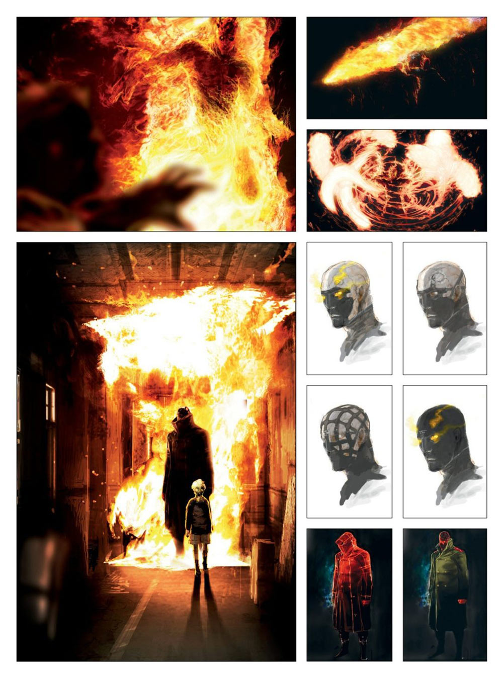 Man on Fire Concept Artwork from Metal Gear Solid V