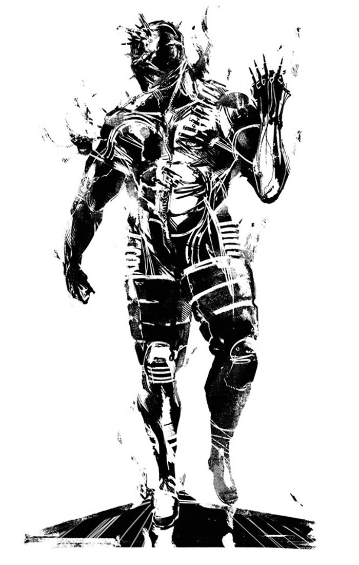 Man on Fire Promo Illustration from Metal Gear Solid V