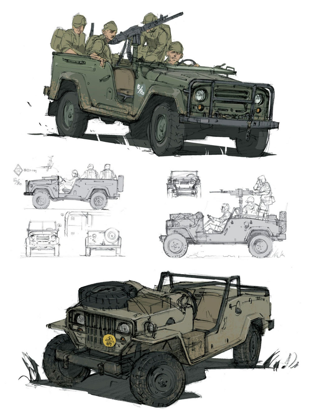 Military Vehicle Art from Metal Gear Solid V