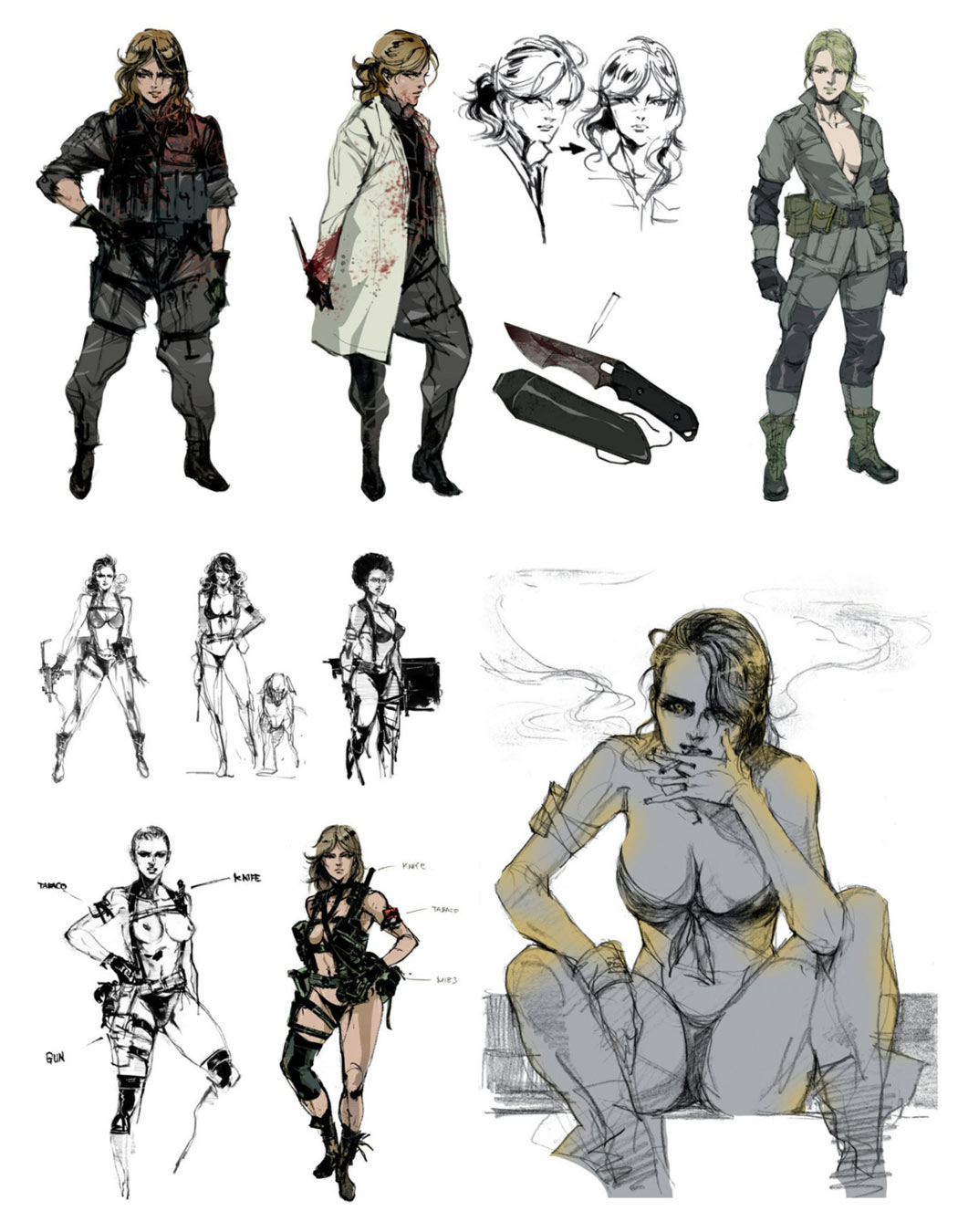 Quiet Concept Art from Metal Gear Solid V