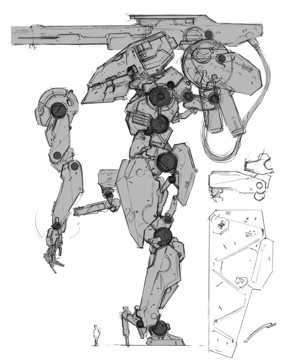 Sahelanthropus Side View Art from Metal Gear Solid V