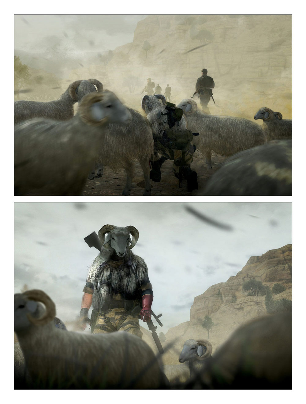 Sheep Hat Art from Metal Gear Solid V