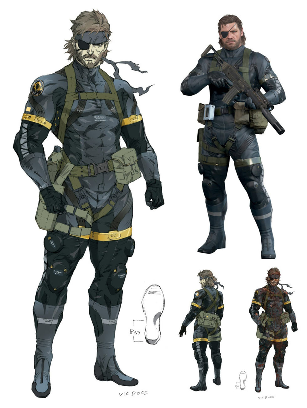 Snake Concept Art from Metal Gear Solid V