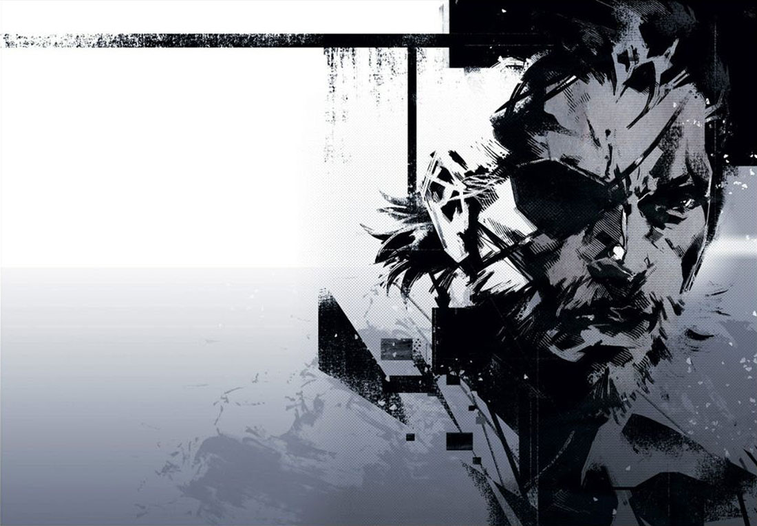 Snake Face Illustration from Metal Gear Solid V