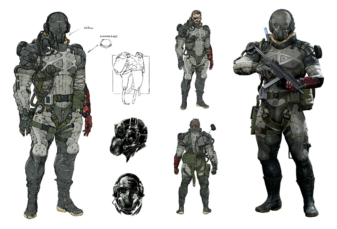 Snake's Parasite Suit Art from Metal Gear Solid V