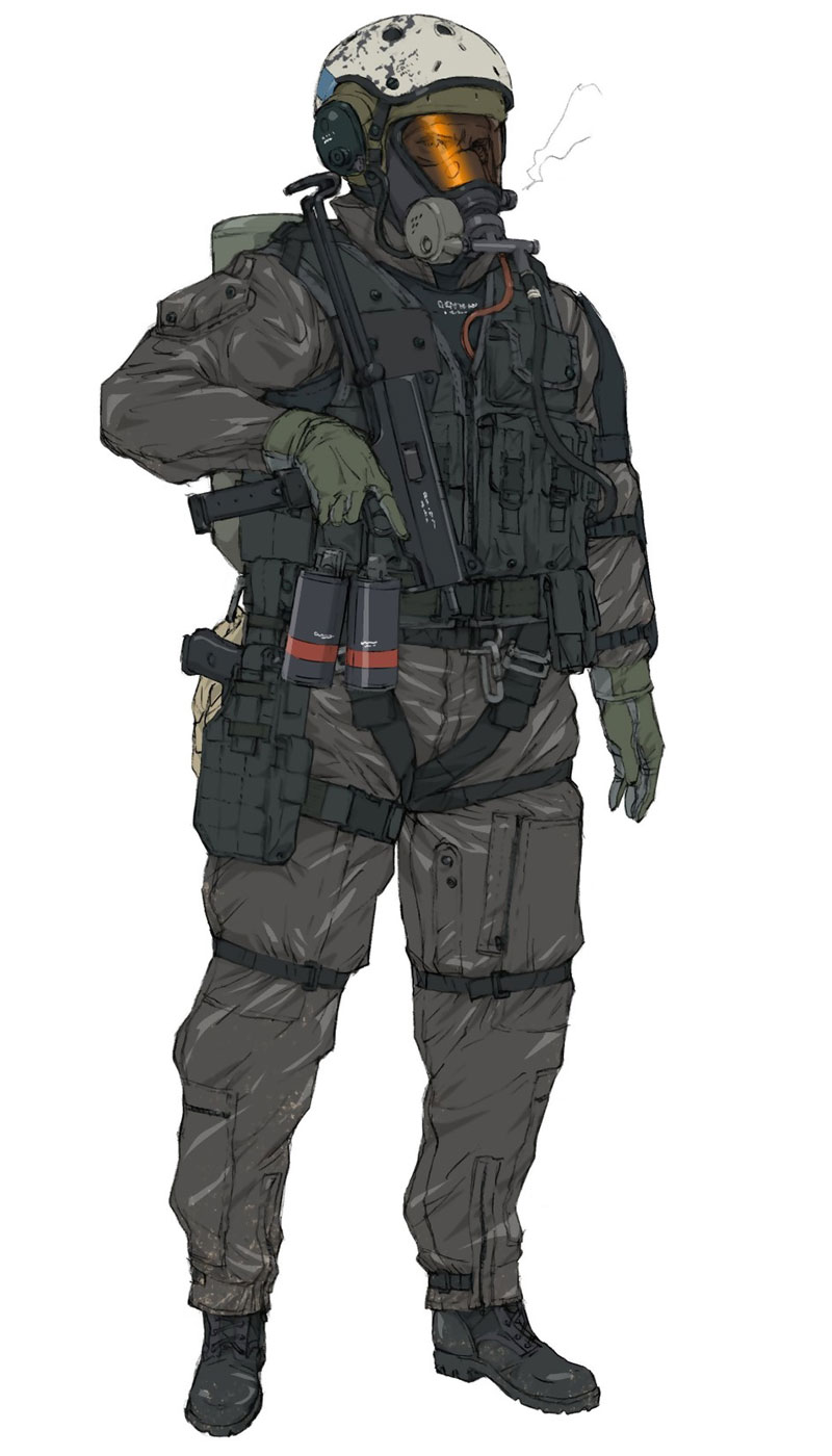 XOF Soldier Art from Metal Gear Solid V