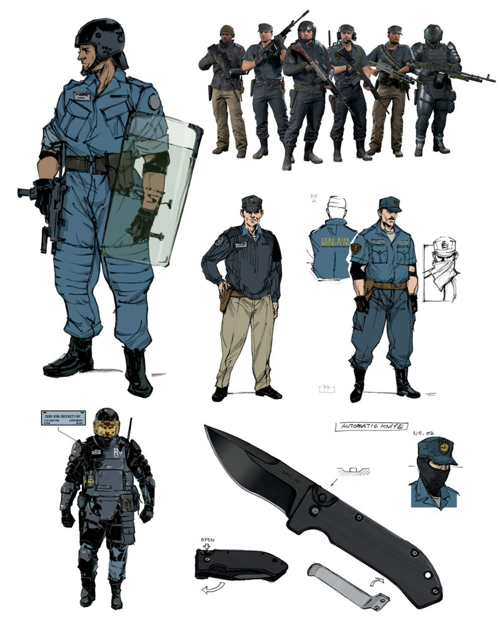 Zero Risk Security Soldiers Art from Metal Gear Solid V