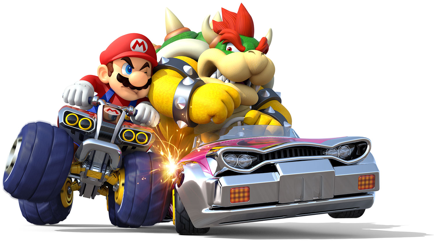 Mario & Bowser Art from Mario Kart 8