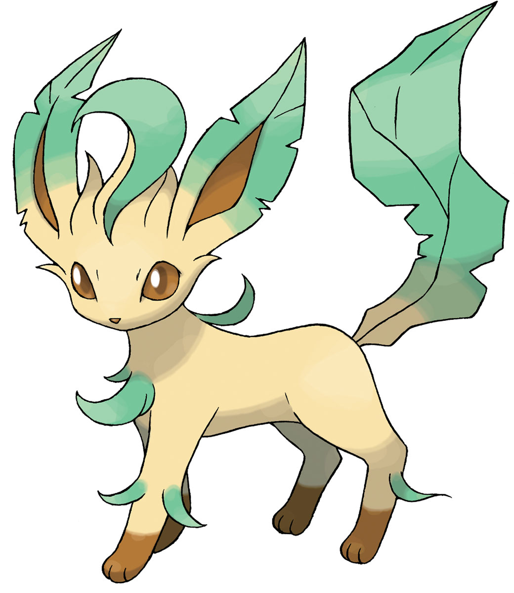 Leafeon Art from Pokémon Diamond and Pearl