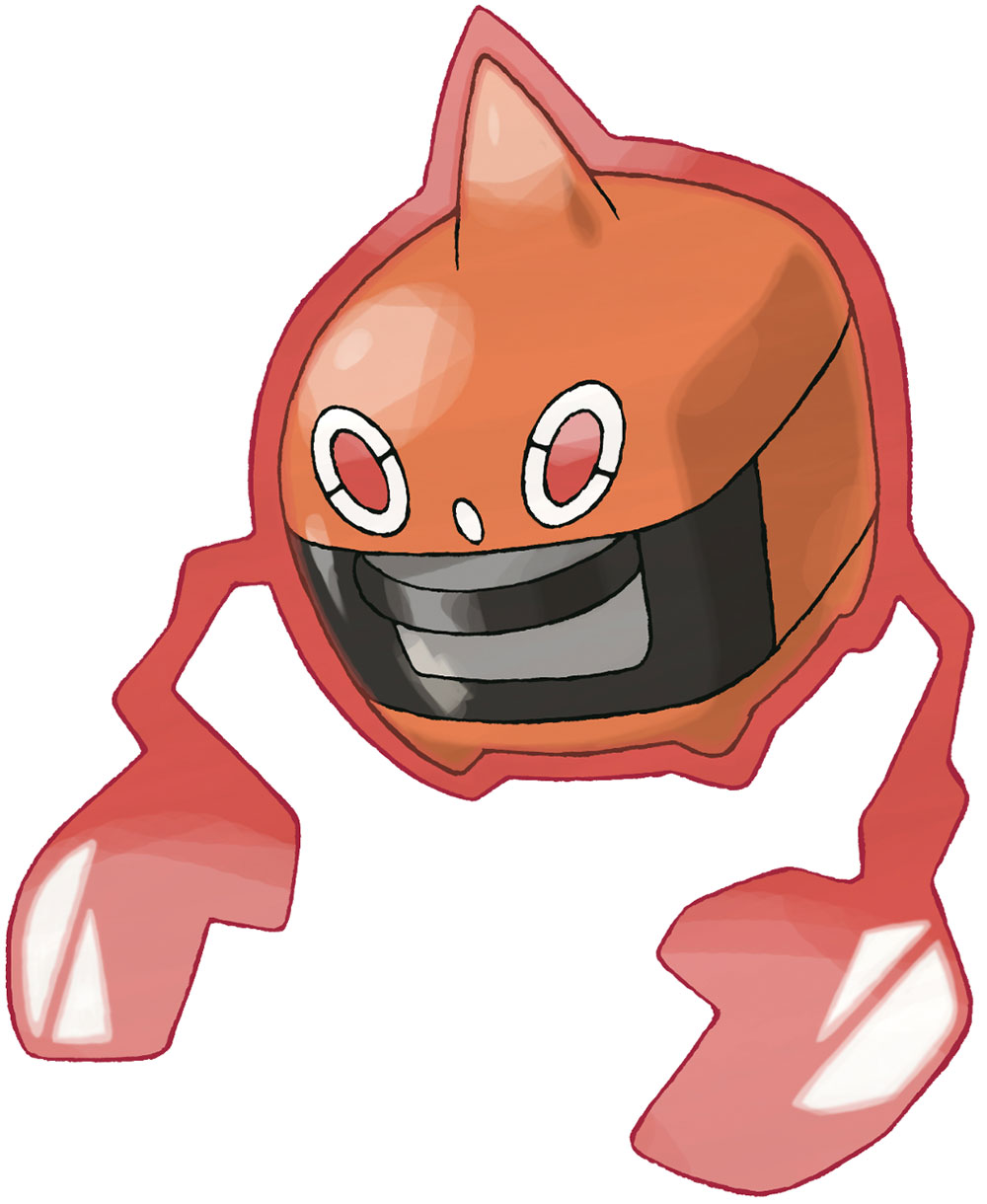 Heat Rotom Art from Pokémon Platinum