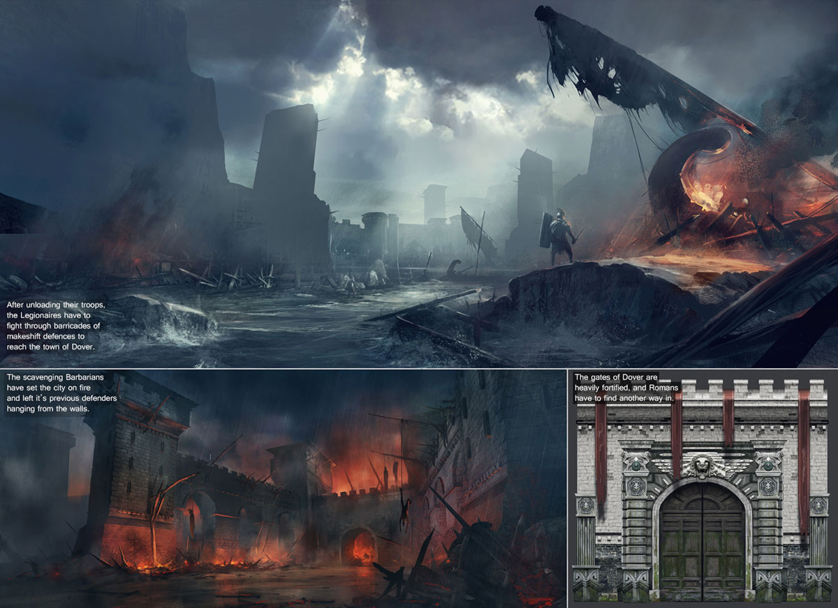 Siege of Dover Art from Ryse: Son of Rome