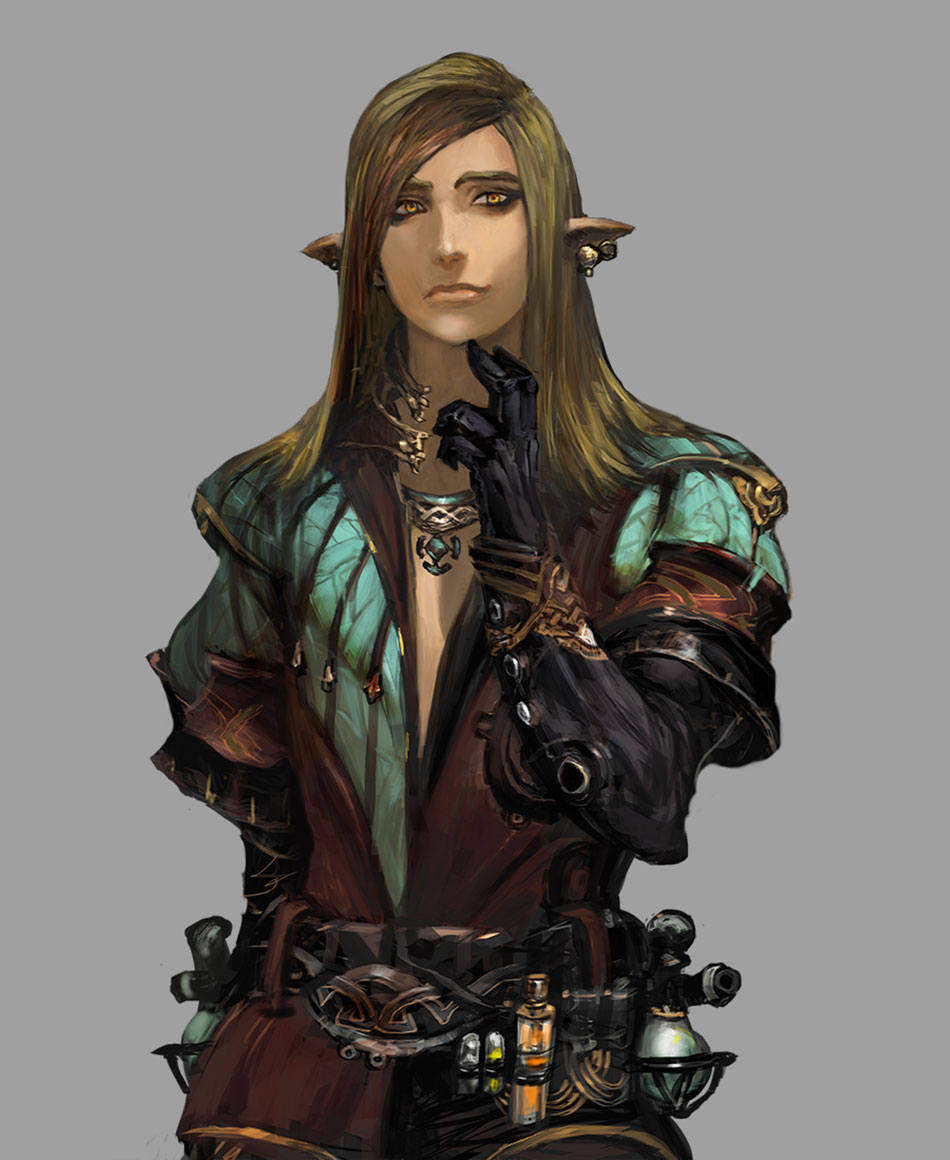 Elf Race Art from Stranger of Sword City