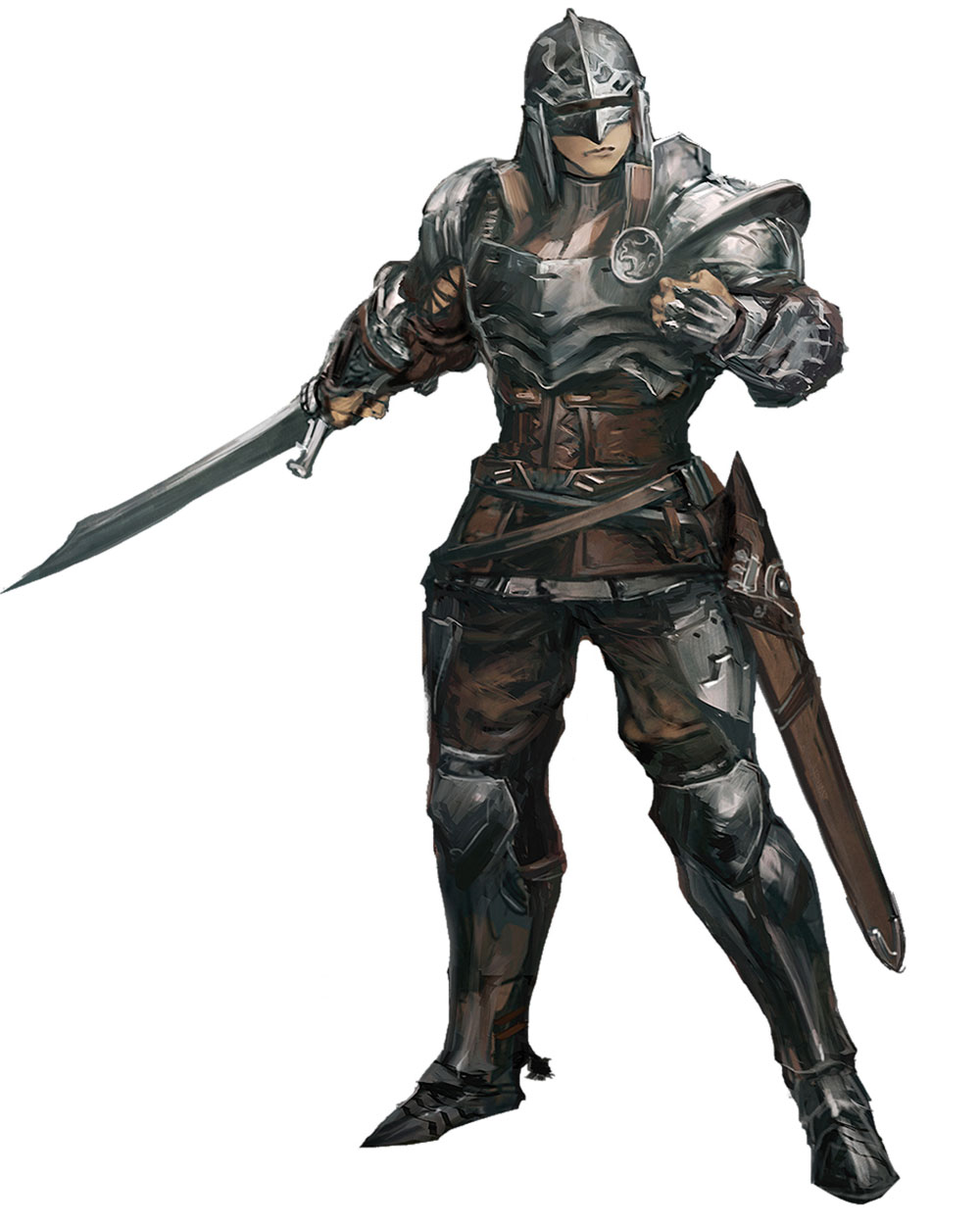 Fighter Concept Art from Stranger of Sword City