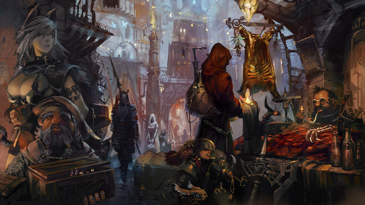 Town Art from Stranger of Sword City