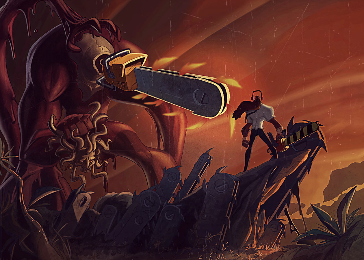 Mike Jones Art from The Chainsaw Incident