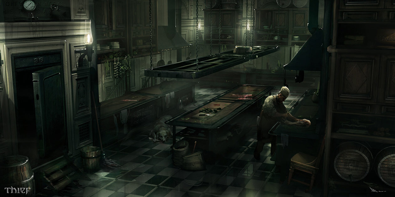 Architect Mansion Kitchen Art from Thief