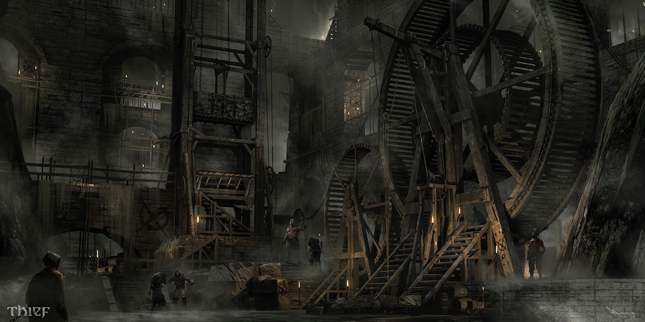 Human Wheel Art from Thief